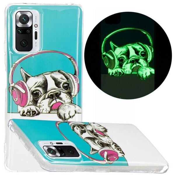 

Силиконовый (TPU) чехол Deexe LumiCase для Xiaomi Redmi Note 10 Pro - Dog