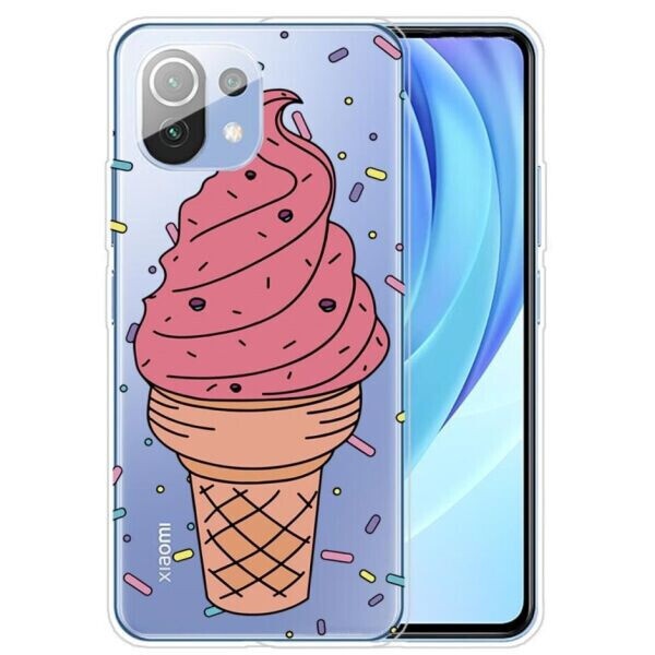 

Силиконовый (TPU) чехол Deexe Pretty Glossy для Xiaomi Mi 11 Lite - Ice Cream