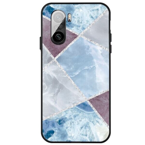 

Защитный чехол Deexe Marble Series для Xiaomi Poco F3 / Redmi K40 / Redmi K40 Pro / Mi 11i - Blue / Grey
