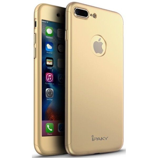 

Чехол-накладка Ipaky 360 PC Whole round case 3 in 1 iPhone 7 Plus Gold