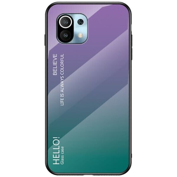 

Защитный чехол Deexe Gradient Color для Xiaomi Mi 11 Lite - Purple / Green