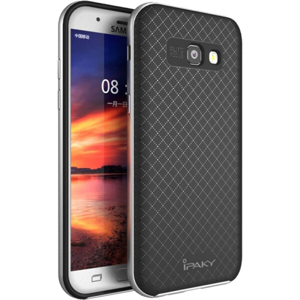 

Чехол-накладка Ipaky TPU+PC Samsung A7 A720F 2017 Black/Silver