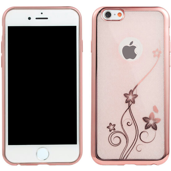 

Чехол-накладка Remax Crystal Delicate Series for iPhone 6/6s Rose Gold Flower