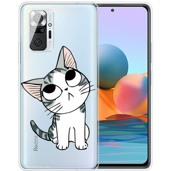 

Силиконовый (TPU) чехол Deexe Pretty Glossy для Xiaomi Redmi Note 10 Pro - Cat