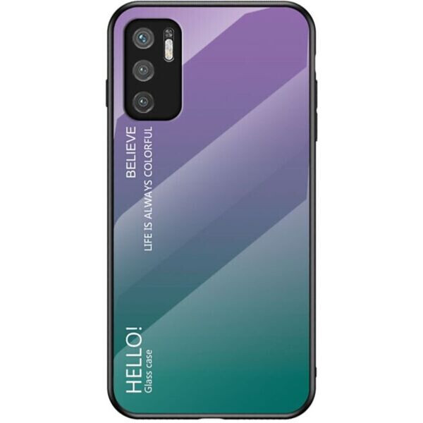 

Защитный чехол Deexe Gradient Color для Xiaomi Redmi Note 10 5G / Poco M3 Pro - Purple / Green