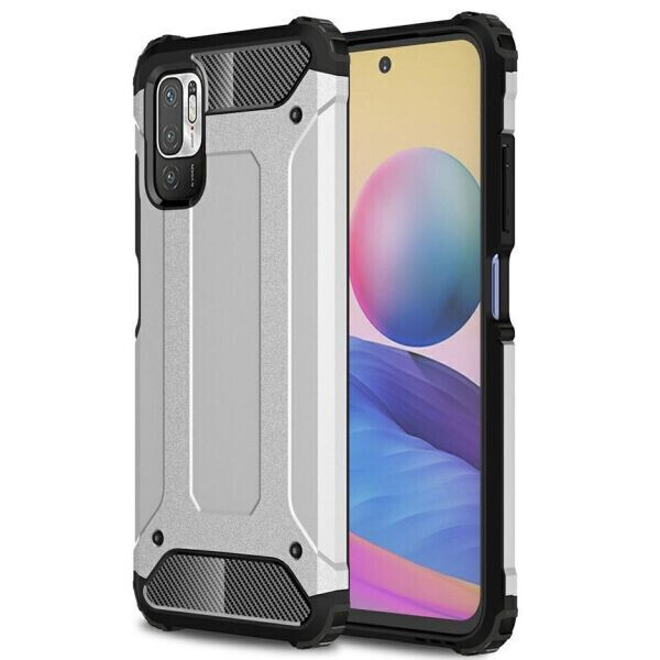 

Защитный чехол UniCase Rugged Guard для Xiaomi Redmi Note 10 5G / Poco M3 Pro - Silver