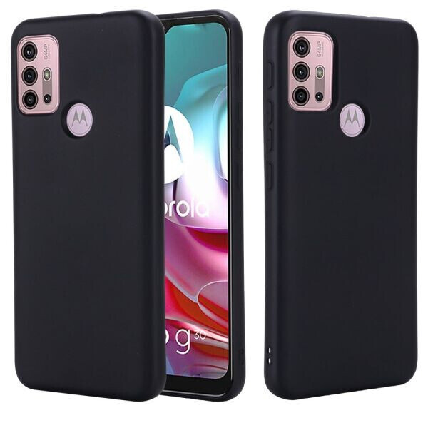 

Защитный чехол Deexe Silicone Case для Motorola Moto G10 / G30 - Black