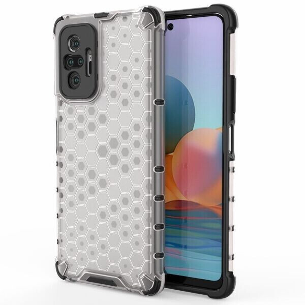 

Защитный чехол Deexe Honeycomb Series для Xiaomi Redmi Note 10 Pro - Grey