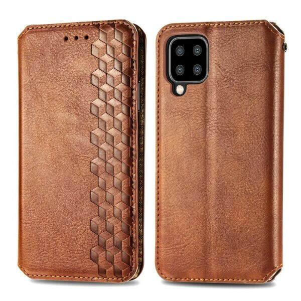 

Чехол Deexe Rhombus Wallet для Samsung Galaxy A22 (A225) - Brown