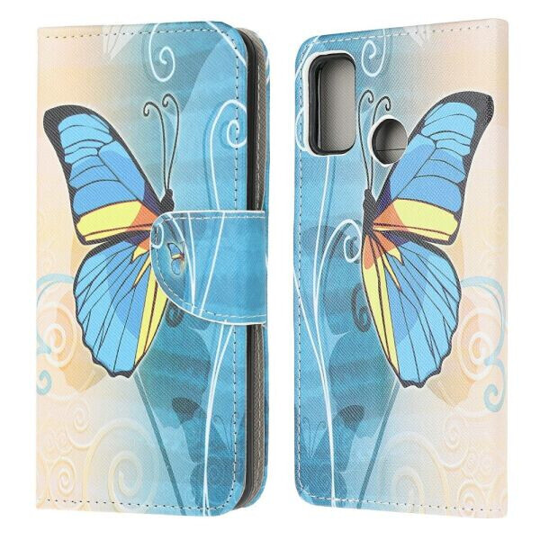 

Чехол-книжка Deexe Color Wallet для Motorola Moto G10 / G30 - Butterfly