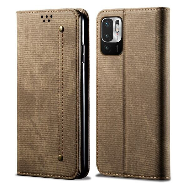 

Чехол-книжка UniCase Jeans Wallet для Xiaomi Redmi Note 10 5G / Poco M3 Pro - Green