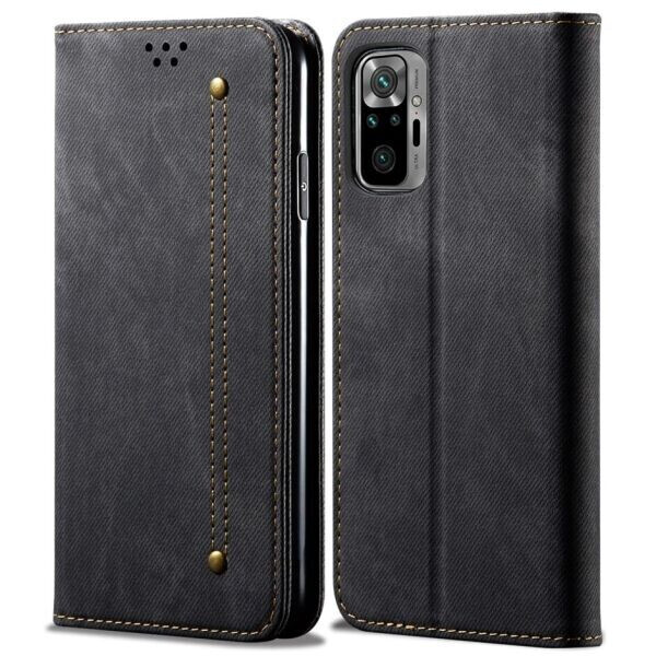 

Чехол-книжка UniCase Jeans Wallet для Xiaomi Redmi Note 10 Pro - Black