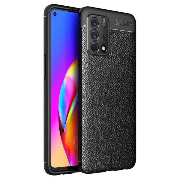 

Защитный чехол Deexe Leather Cover для OPPO A74 - Black