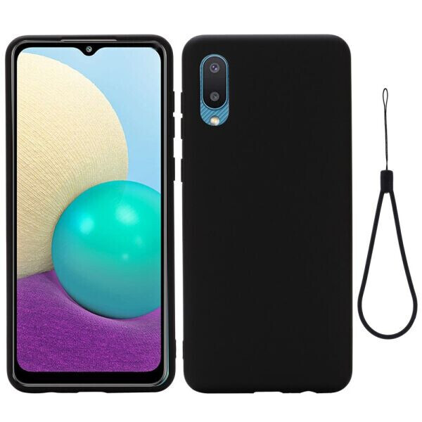 

Защитный чехол Deexe Silicone Case для Samsung Galaxy A02 (A022) - Black