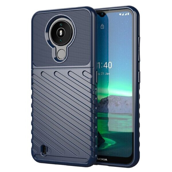 

Защитный чехол Deexe Thunder Series для Nokia 1.4 - Blue