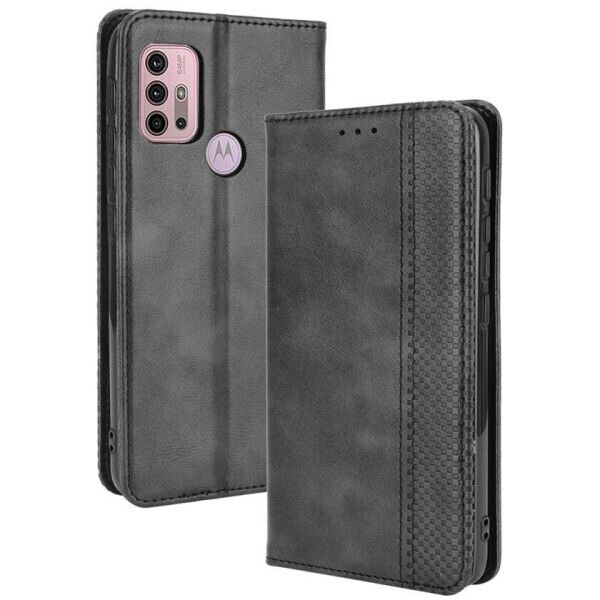 

Чехол Deexe Retro Wallet для Motorola Moto G10 / G30 - Black