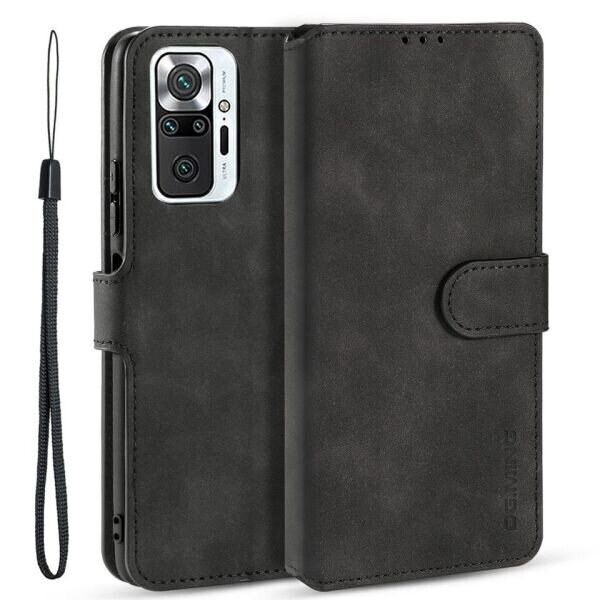 

Чехол DG.MING Retro Style для Xiaomi Redmi Note 10 Pro - Black