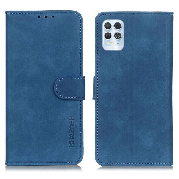 

Чехол-книжка KHAZNEH Retro Wallet для Motorola Moto G100 - Blue
