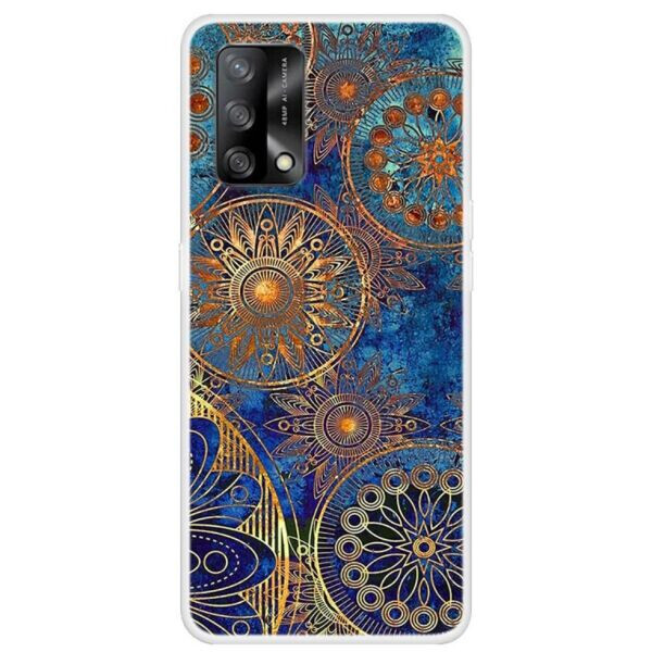

Силиконовый (TPU) чехол Deexe Life Style для OPPO A74 - Gold Flower