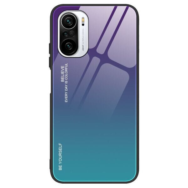 

Защитный чехол Deexe Gradient Color для Xiaomi Redmi K40 / K40 Pro / Mi 11i / Poco F3 - Purple / Blue