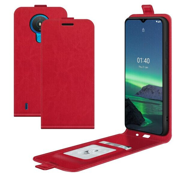 

Чехол Deexe Flip Case для Nokia 1.4 - Red