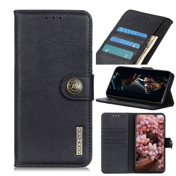 

Чехол-книжка KHAZNEH Wallet Cover для Motorola Moto G100 - Black