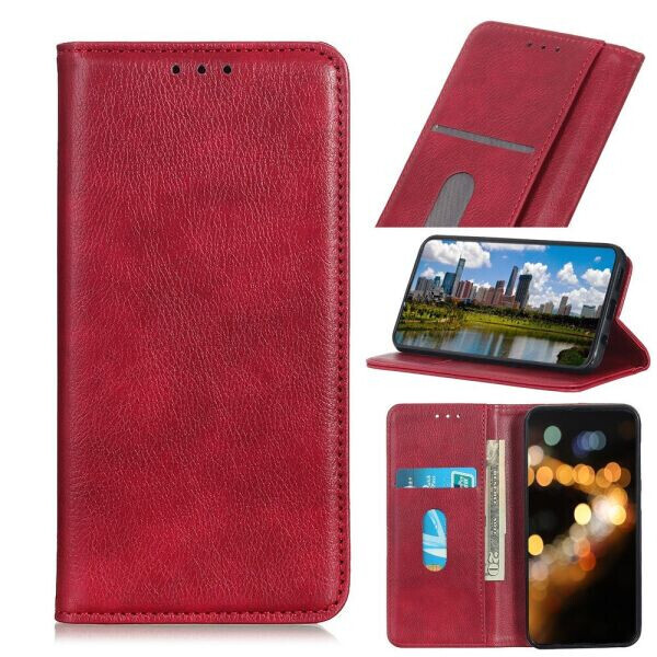 

Чехол-книжка Deexe Wallet Case для Xiaomi Mi 11 Lite - Red