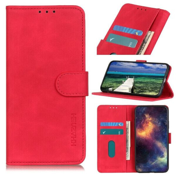 

Чехол-книжка KHAZNEH Retro Wallet для ASUS Zenfone 8 (ZS590KS) - Red