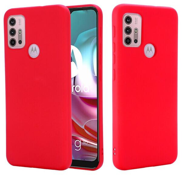 

Защитный чехол Deexe Silicone Case для Motorola Moto G10 / G30 - Red