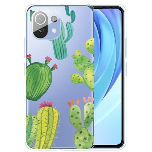 

Силиконовый (TPU) чехол Deexe Pretty Glossy для Xiaomi Mi 11 Lite - Cactus