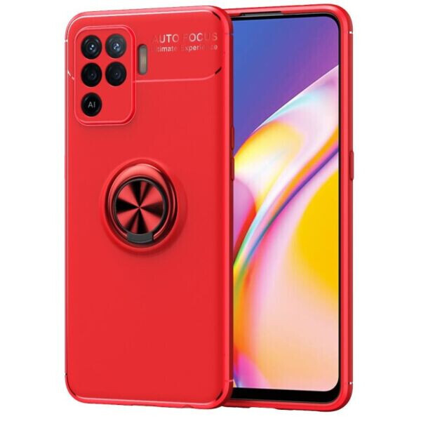 

Защитный чехол UniCase Magnetic Ring для OPPO Reno 5 Lite - Red