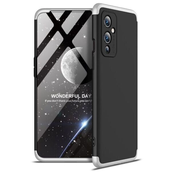 

Защитный чехол GKK Double Dip Case для OnePlus 9 - Black / Silver