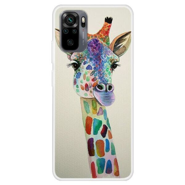

Силиконовый (TPU) чехол Deexe Life Style для Xiaomi Redmi Note 10 / Note 10s - Giraffe