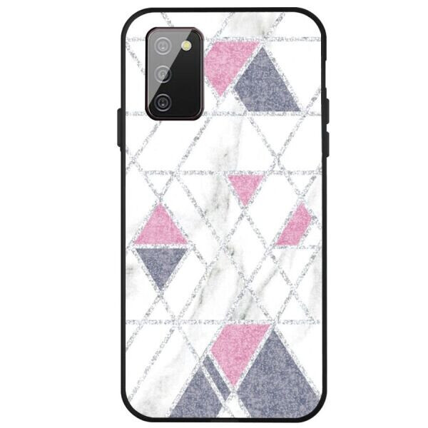 

Защитный чехол Deexe Marble Series для Samsung Galaxy A02s (A025) - Glitter Powder / Rose / Grey