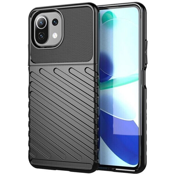 

Защитный чехол Deexe Thunder Series для Xiaomi Mi 11 Lite - Black
