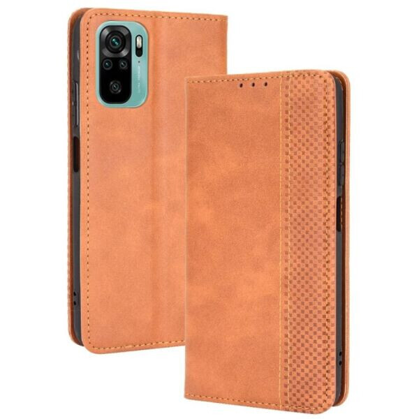 

Чехол Deexe Retro Style для Xiaomi Redmi Note 10 / Note 10s - Brown