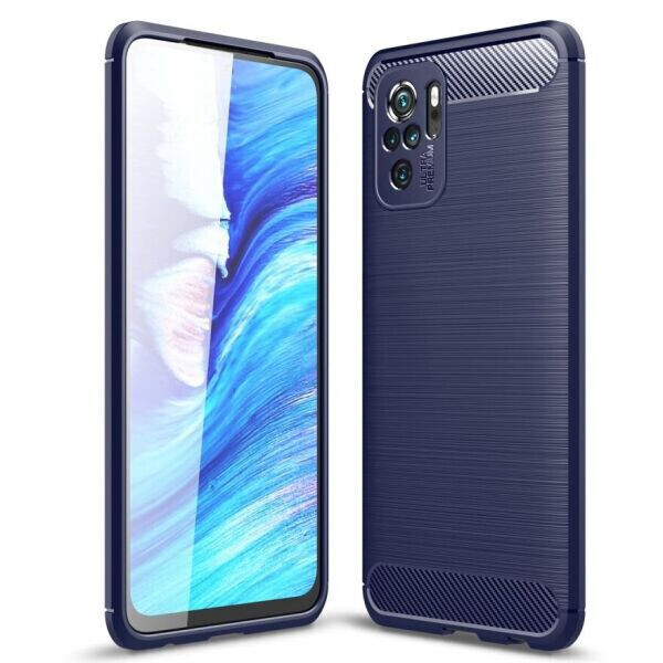 

Защитный чехол UniCase Carbon для Xiaomi Redmi Note 10 / Note 10s - Blue