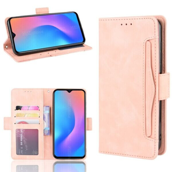 

Чехол Deexe Wallet Stand для BlackView A60 Pro - Pink