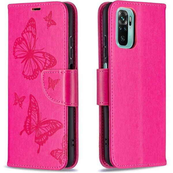 

Чехол UniCase Butterfly Pattern для Xiaomi Redmi Note 10 / Note 10s - Rose