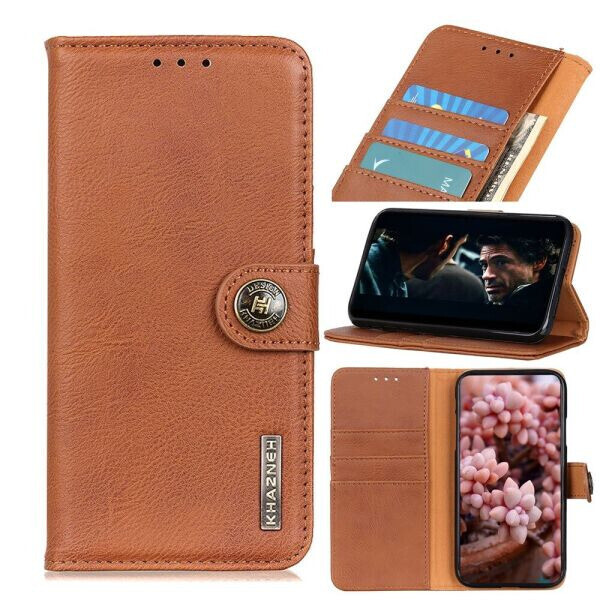 

Чехол-книжка KHAZNEH Wallet Cover для Motorola Moto G100 - Brown