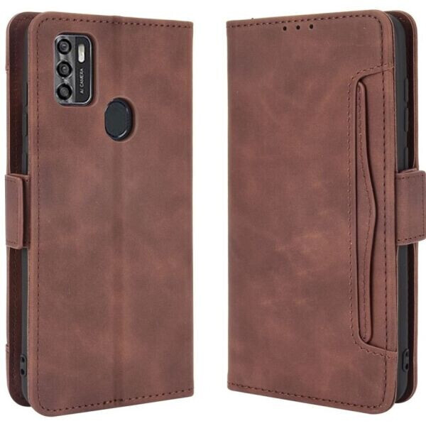 

Чехол Deexe Wallet Stand для ZTE Blade A7s - Brown