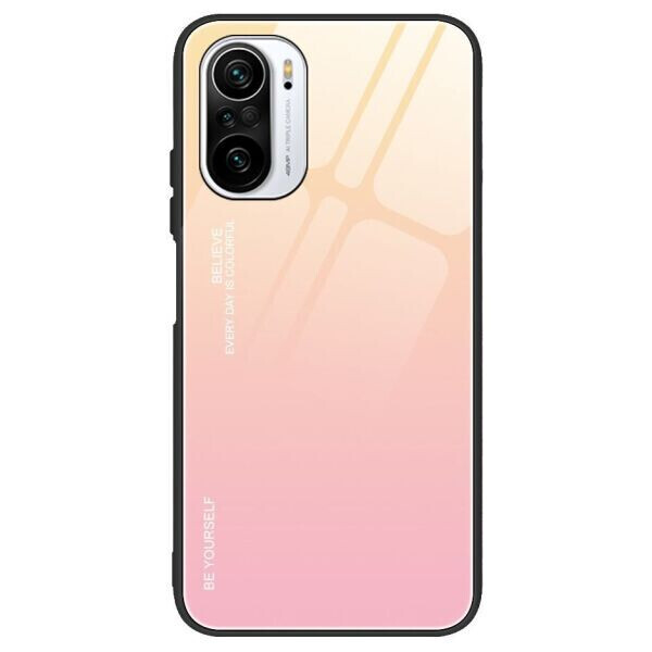 

Защитный чехол Deexe Gradient Color для Xiaomi Redmi K40 / K40 Pro / Mi 11i / Poco F3 - Gold / Pink