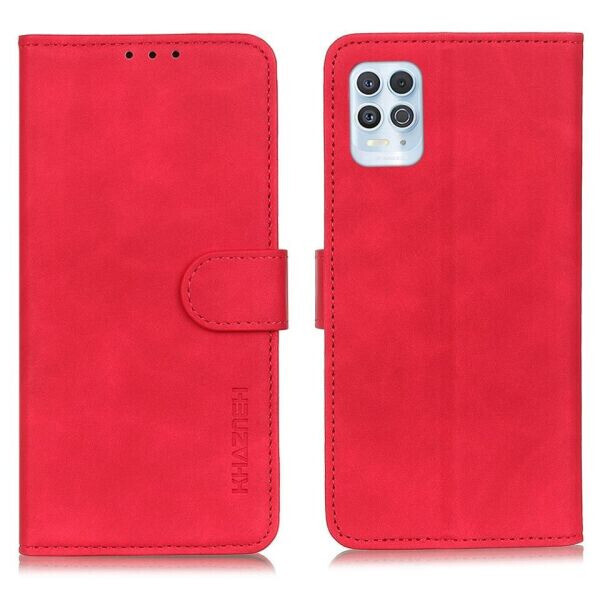

Чехол-книжка KHAZNEH Retro Wallet для Motorola Moto G100 - Red