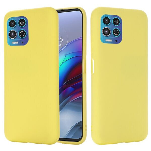 

Защитный чехол Deexe Silicone Case для Motorola Moto G100 - Yellow