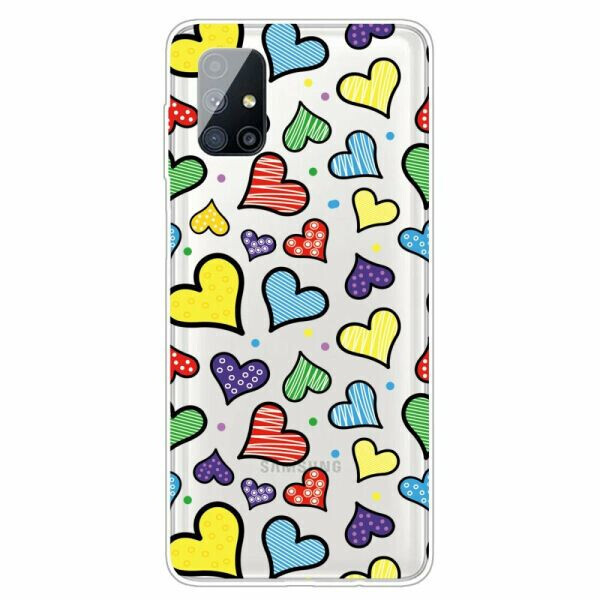 

Силиконовый (TPU) чехол Deexe Pretty Glossy для Samsung Galaxy M51 (M515) - Hearts
