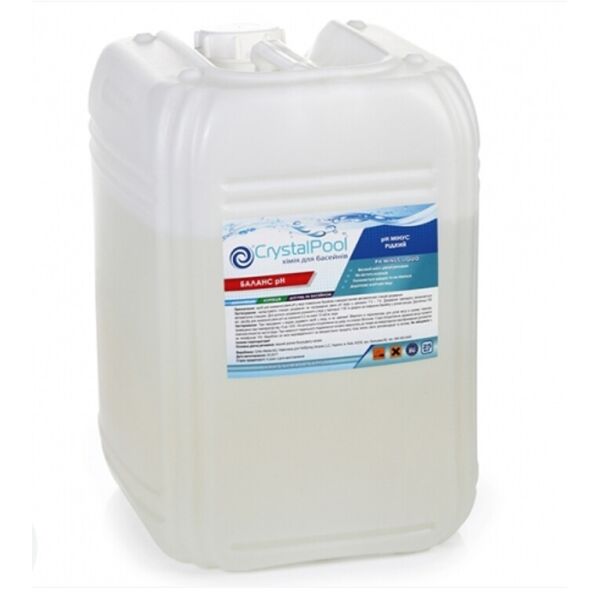 

Препарат для снижения уровня рН (жидкость) 25 кг PH-minus Liquid Crystal Pool Австрия