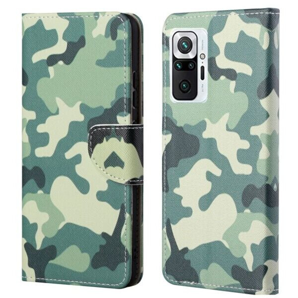 

Чехол-книжка Deexe Color Wallet для Xiaomi Redmi Note 10 Pro - Camouflage