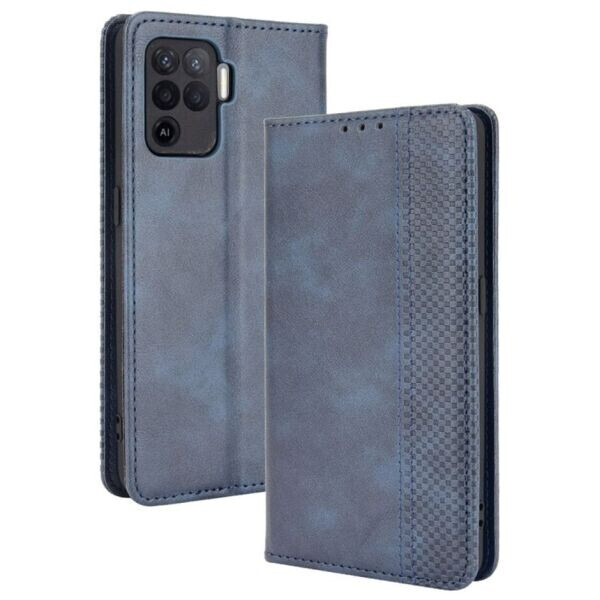 

Чехол Deexe Retro Style для OPPO Reno 5 Lite - Blue