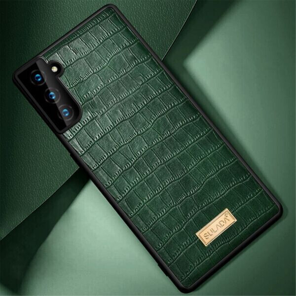 

Защитный чехол SULADA Crocodile Style для Samsung Galaxy S21 Plus (G996) - Green