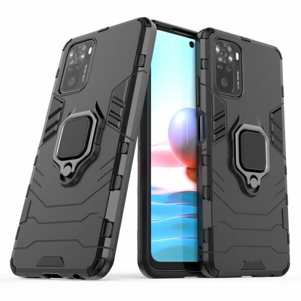 

Защитный чехол Deexe Hybrid Case для Xiaomi Redmi Note 10 / Note 10s - Black